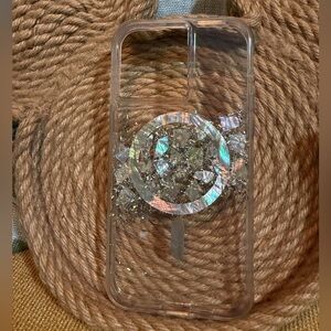Casemate Abalone and Crystal Clear iPhone 15 Pro Max Case EUC